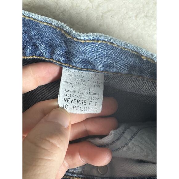 Vintage Gap Mom Jeans Womens 10 28x29 Blue Reverse Fit USA Made High Rise READ - Picture 7 of 12